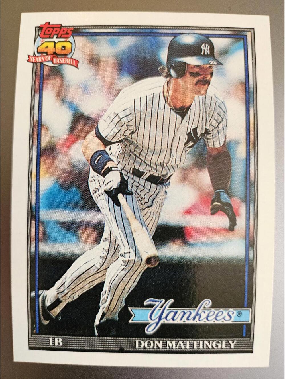1991 Topps #100 Don Mattingly